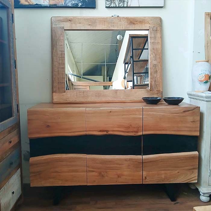 credenza 3 sportelli legno industrial