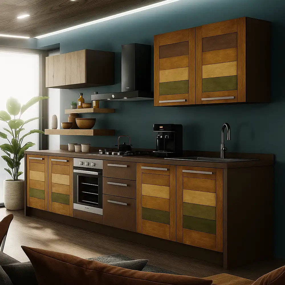 cucina massello artigianale multicolor