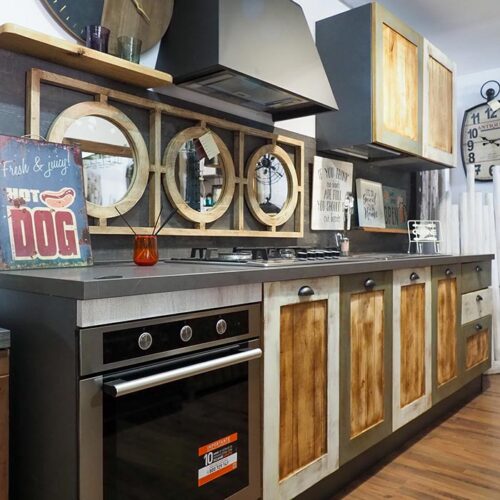 cucina stile rustico legno
