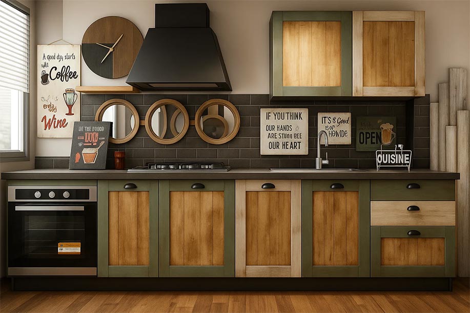 cucina stile rustico legno massello 