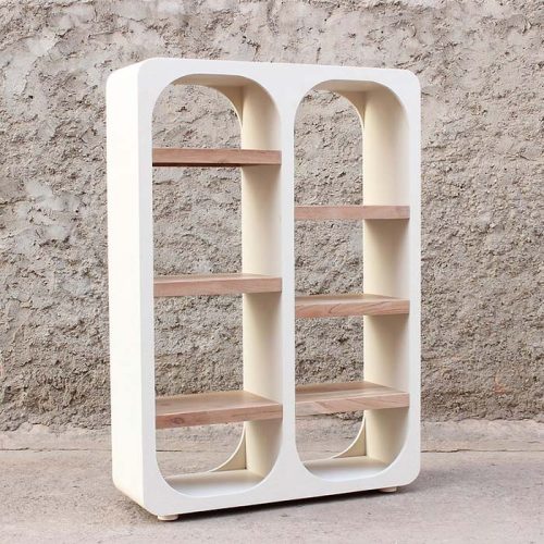 libreria Bianca in legno