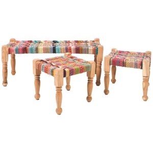 Set 3 panche etniche boho chic