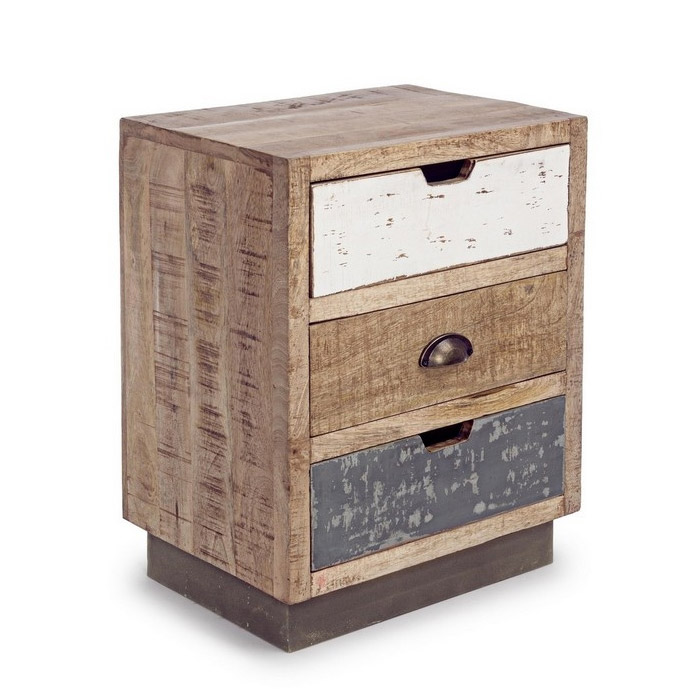 comodino legno stile nordico