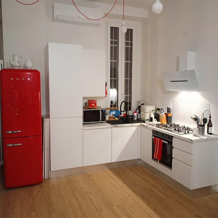 cucina ad angolo su misura