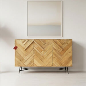 credenza legno vintage 3 ante