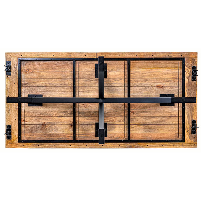 tavolo allungabile legno e ferro