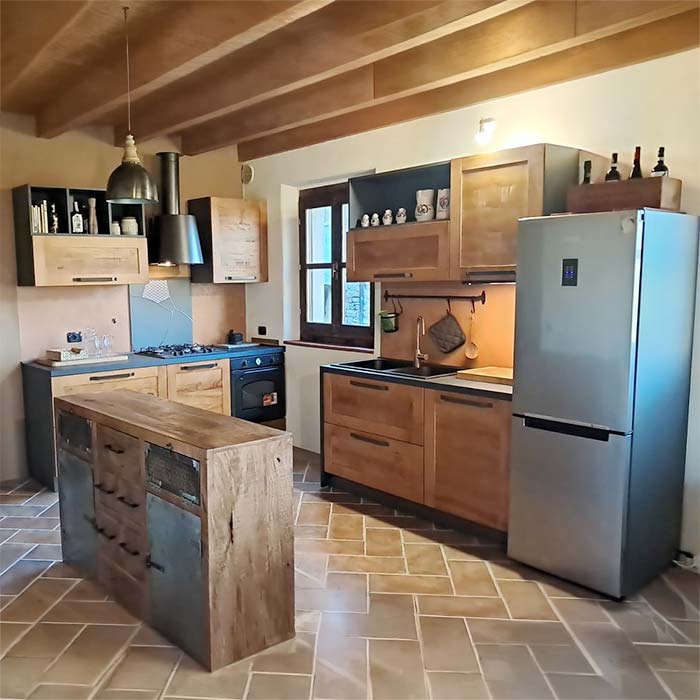 cucina rustica su misura