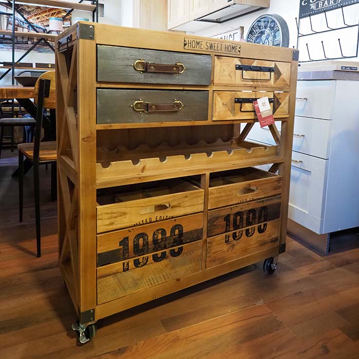 mobile carrello bar industrial