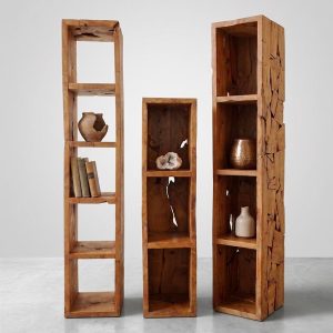 Librerie a colonna etniche massello