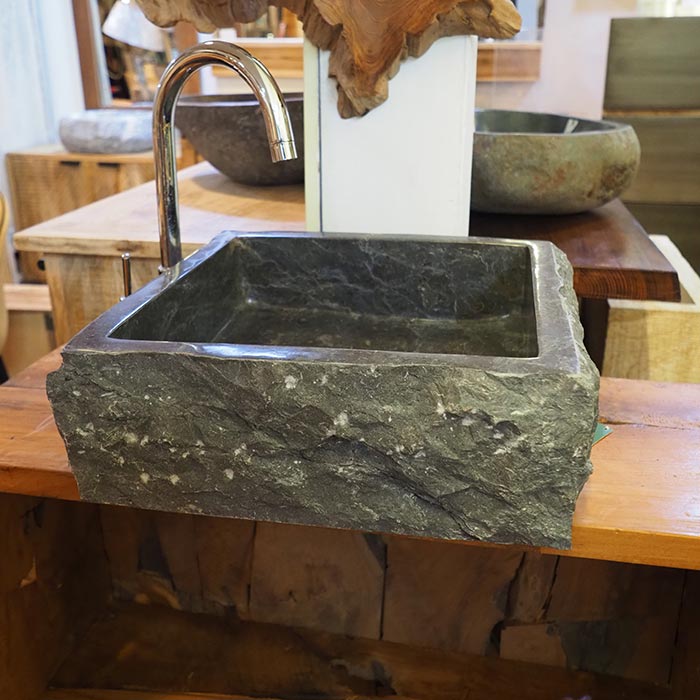 lavabo granito quadrato